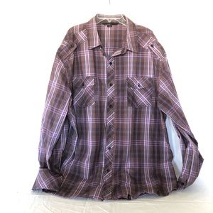 Button down plaid shirt